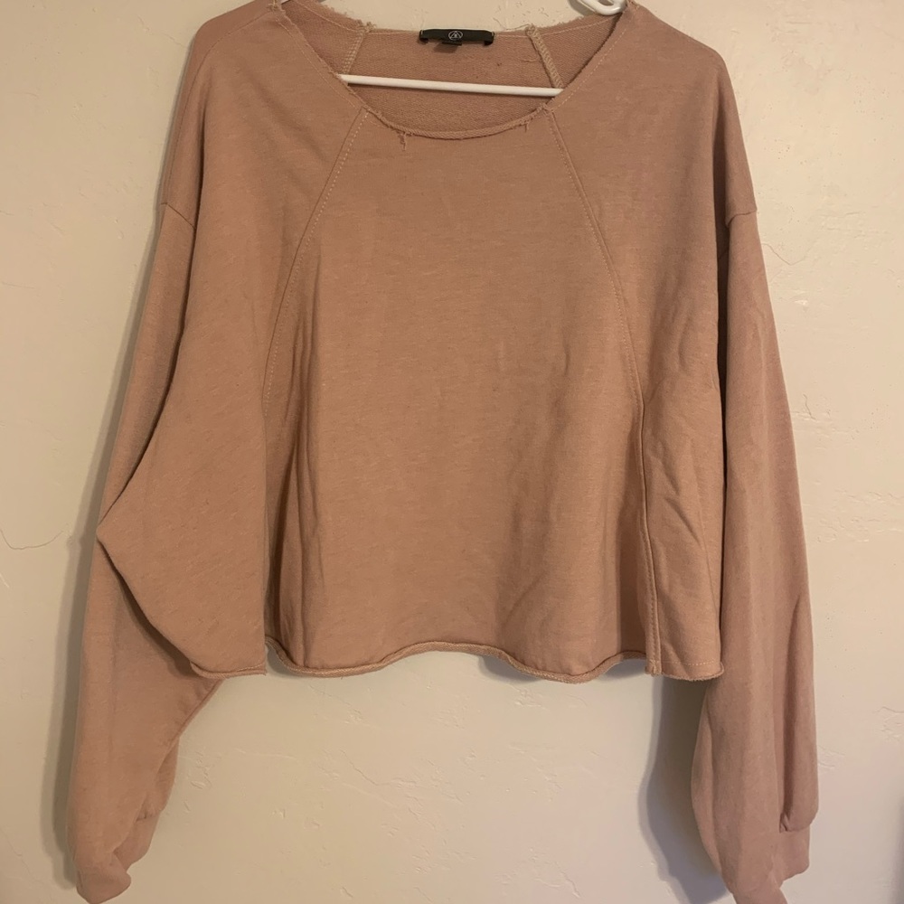 tan long sleeve crop